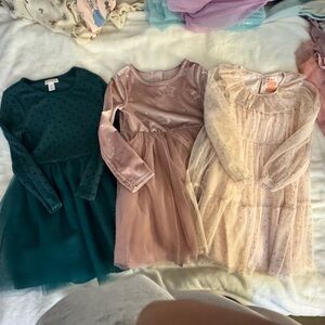 Cat & Jack Kids Dresses - Teal, Pink, Cream